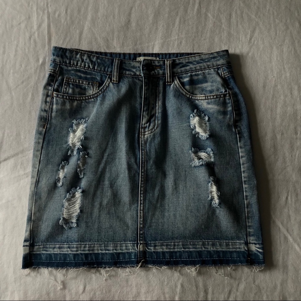 Others Follow Denim Skirt